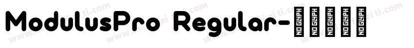 ModulusPro Regular字体转换